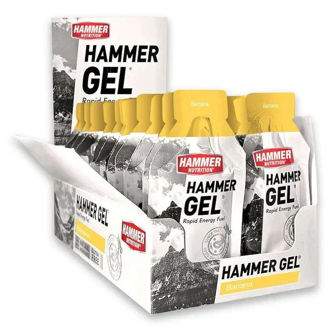 Caja con 24 sobres de Hammer Gel sabor Plátano