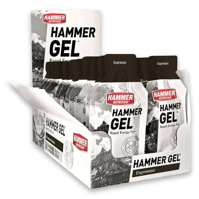 Caja con 24 sobres de Hammer Gel sabor Espresso