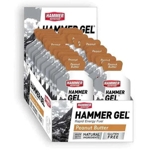 Caja con 24 sobres de Hammer Gel sabor Crema de Cacahuate
