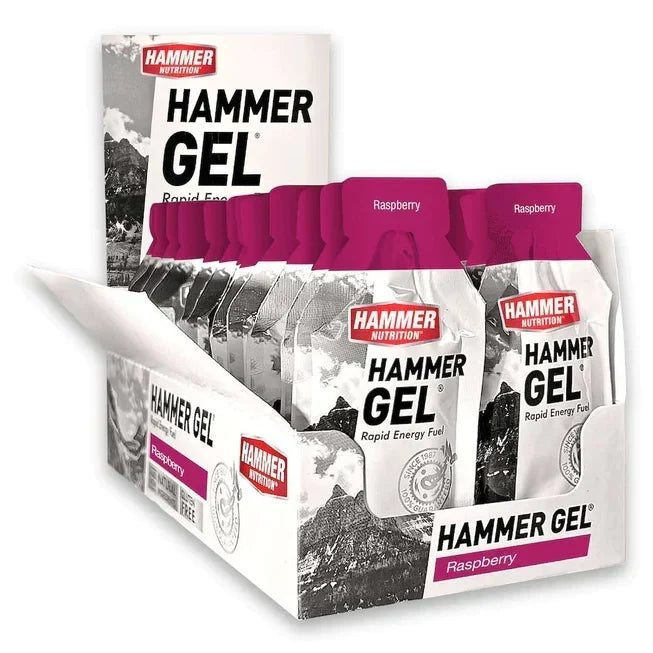 Caja con 24 sobres de Hammer Gel sabor Frambuesa