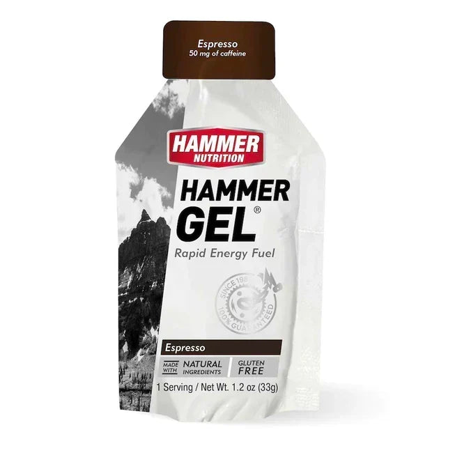 Hammer Gel, gel energético en sobres individuales de Espresso