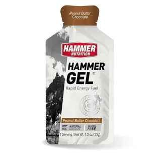 Hammer Gel, gel energético en sobres individuales de Crema de cacahuate con Chocolate