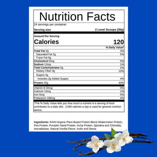 Información Proteina Vegana Vainilla