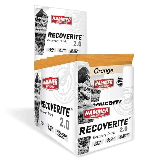 Caja con 12 servicios de Hammer Recoverite sabor Naranja
