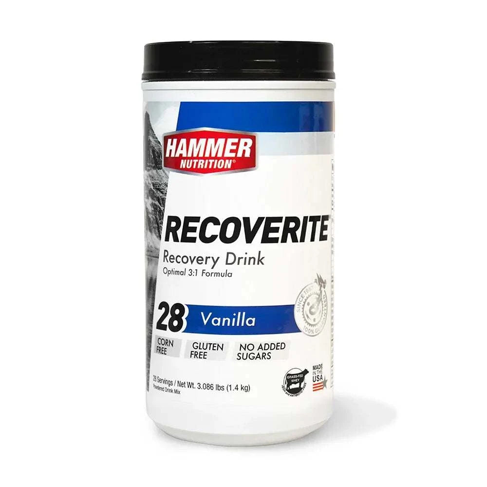 Bote de Hammer Recoverite con 28 servicios sabor Vainilla